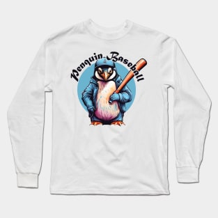 Penguin Baseball Long Sleeve T-Shirt